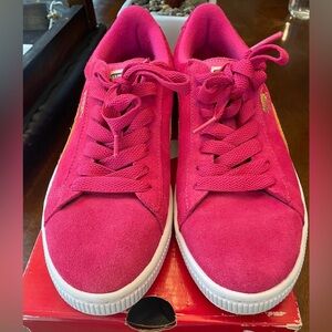 Puma Suede Jr ‘beetroot purple-Peach Cobbler’ shoes size 6.5